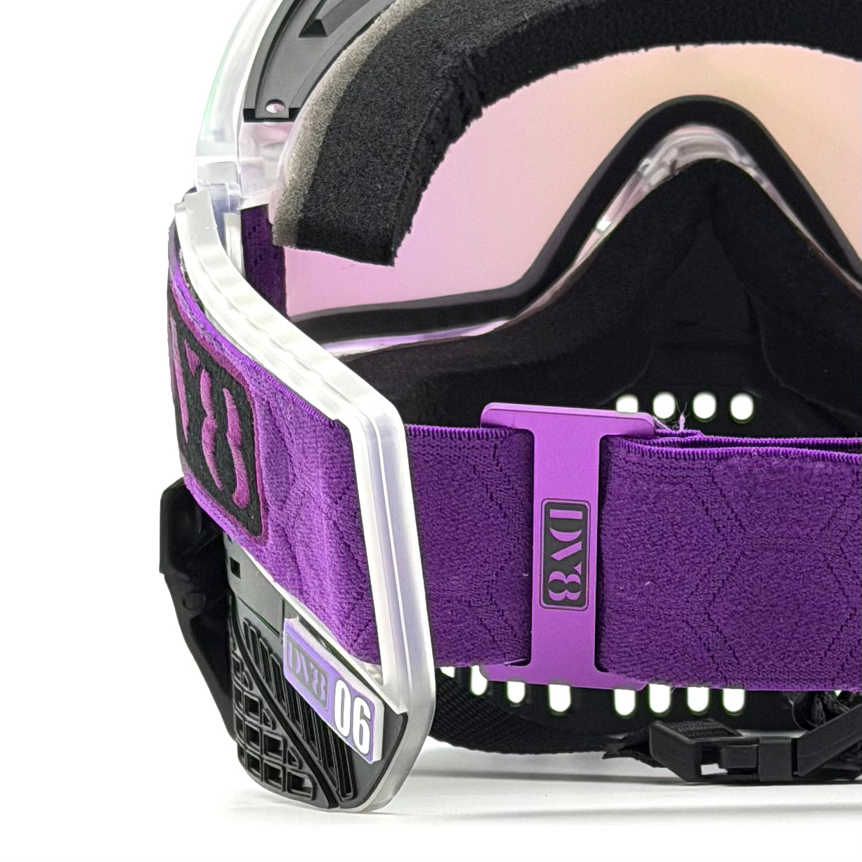DV8 Custom Clear and Black Proflex: Numbered Jewel - Purple