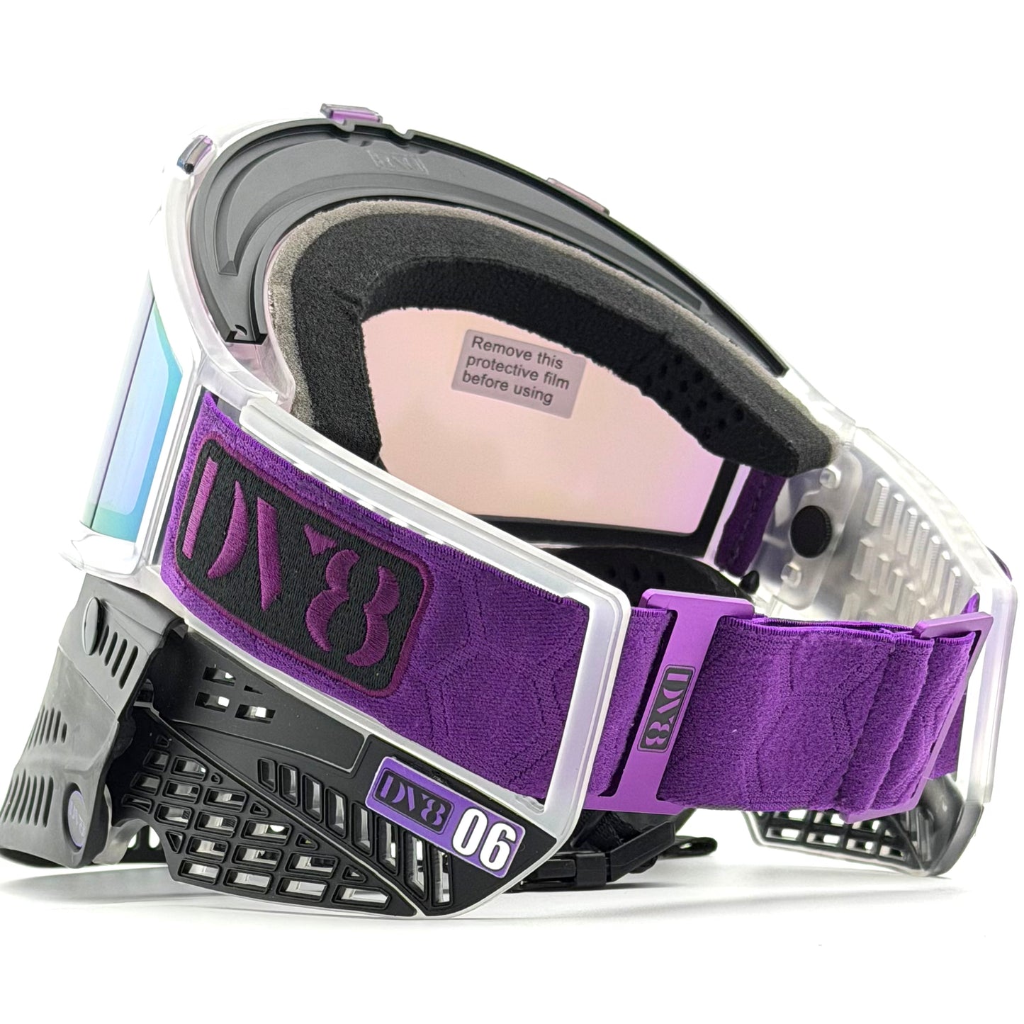 DV8 Custom Clear and Black Proflex: Numbered Jewel - Purple
