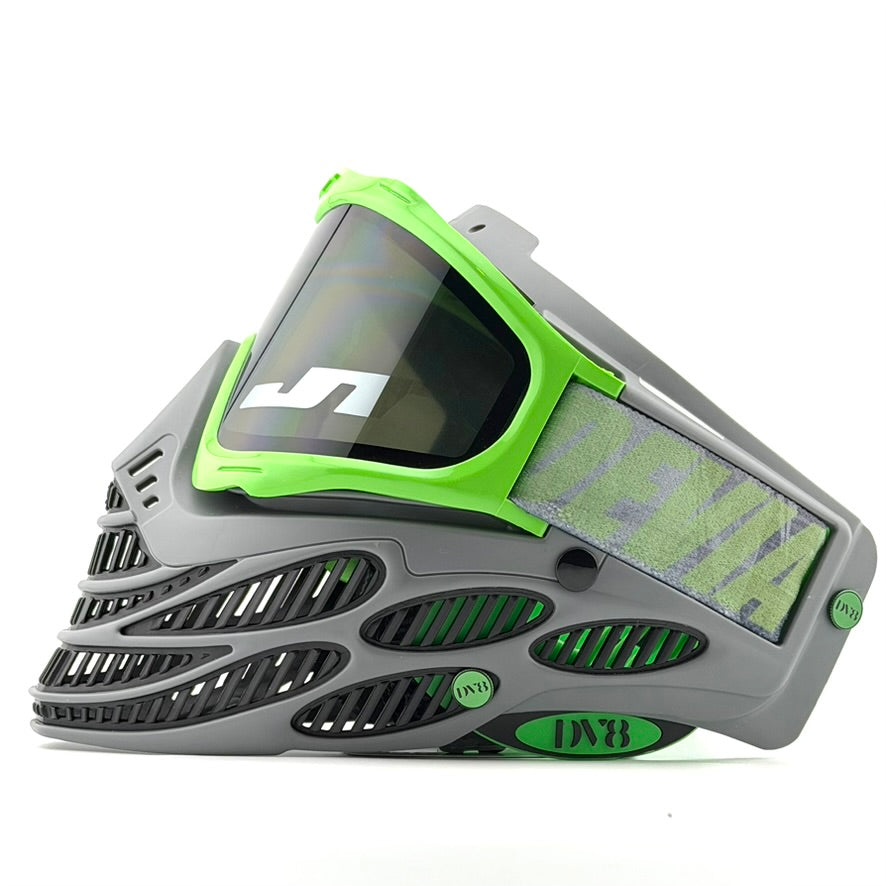 DV8 Custom Battleship Gray and Lime Green Flex 8