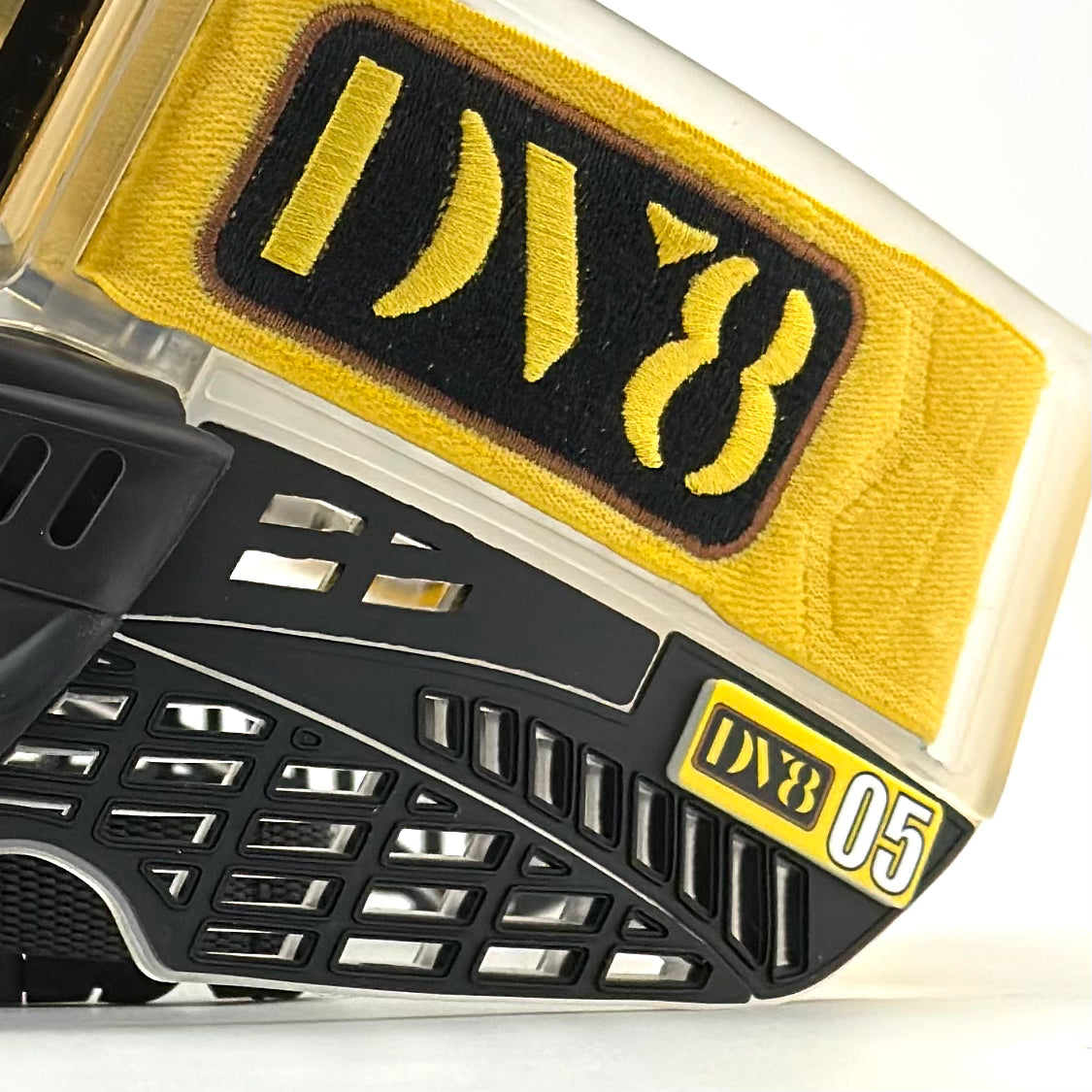 DV8 Custom Clear and Black Proflex: Numbered Jewel - Gold