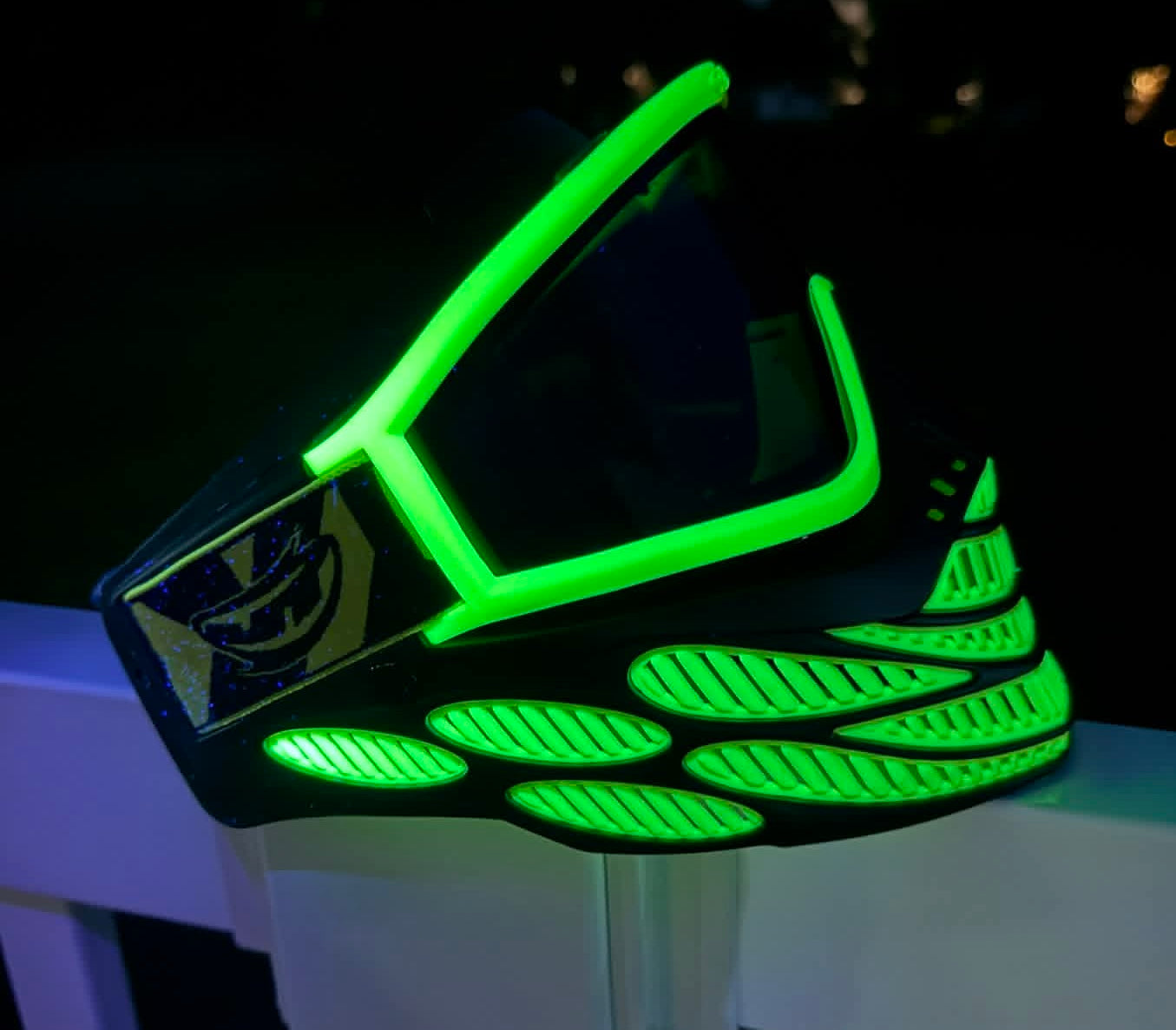 Glowtanium Flex 8 Goggle - Limited Edition Volt Color with THIN Frame
