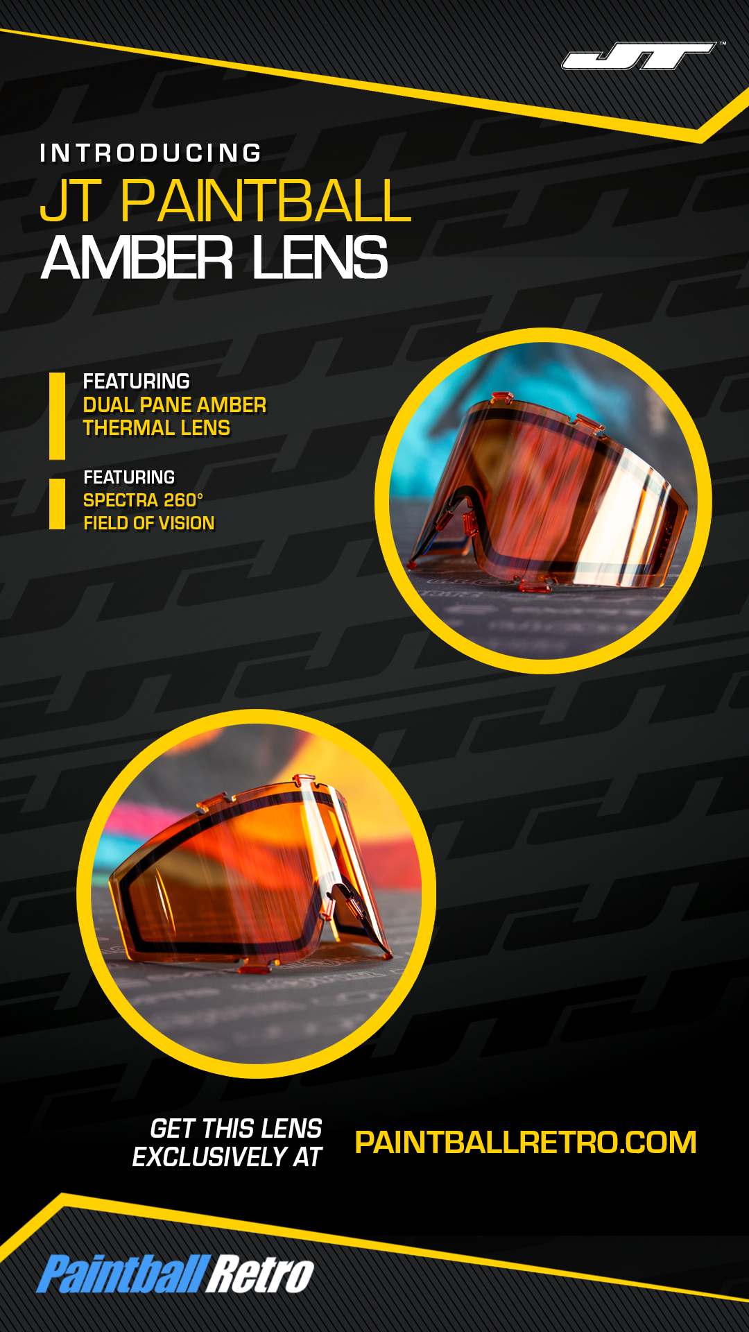 JT Thermal Proflex Lens - Amber (orange)