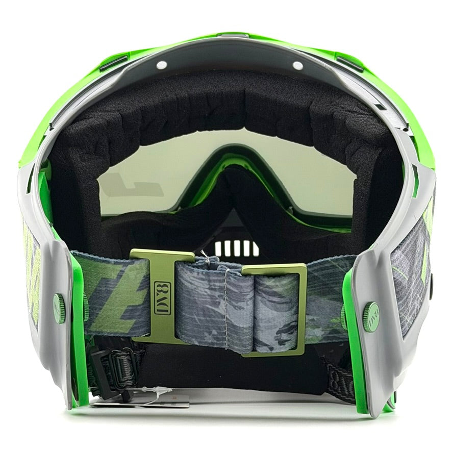 DV8 Custom Battleship Gray and Lime Green Flex 8