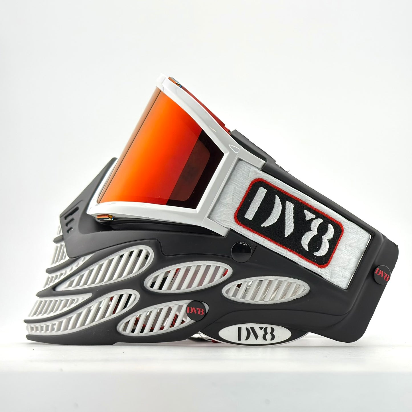 DV8 Custom Black w/ White and Red Flex 8