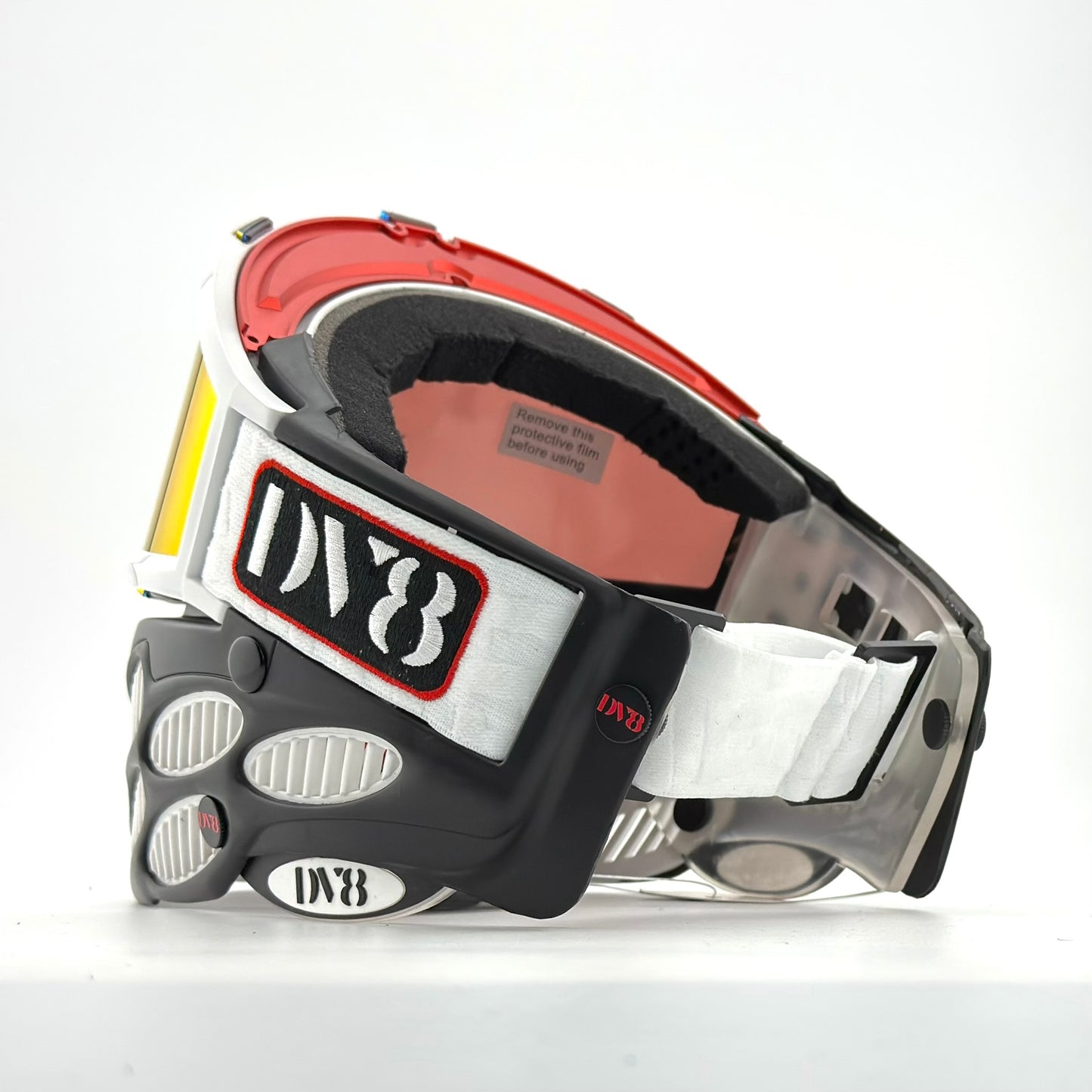 DV8 Custom Black w/ White and Red Flex 8