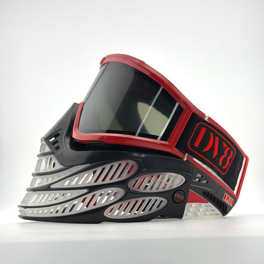 Flex 9 JT Goggles: Blood Red w/ Black and Clear V2