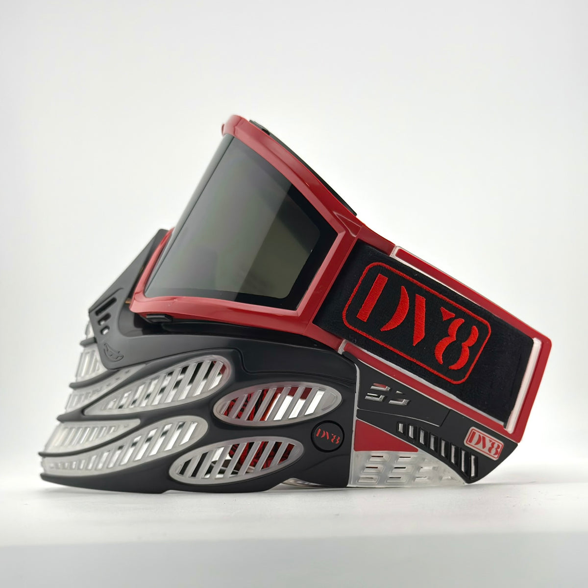 Flex 9 JT Goggles: Blood Red w/ Black and Clear V2