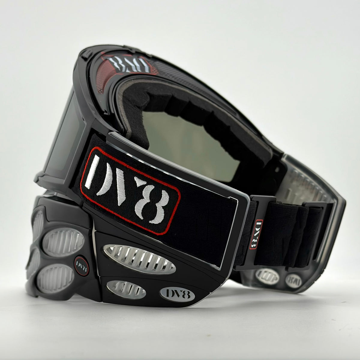 Flex 9 JT Goggles: Black THINs w/ Black and Clear V1
