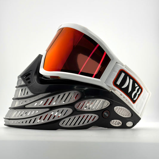 Flex 9 JT Goggles: White Black Clear V1