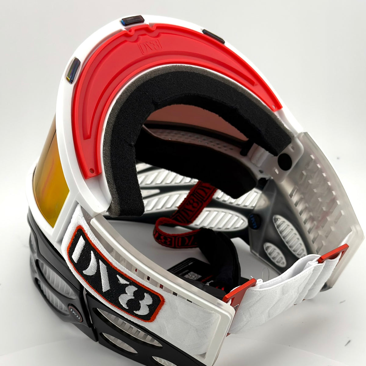 Flex 9 JT Goggles: White Black Clear V1