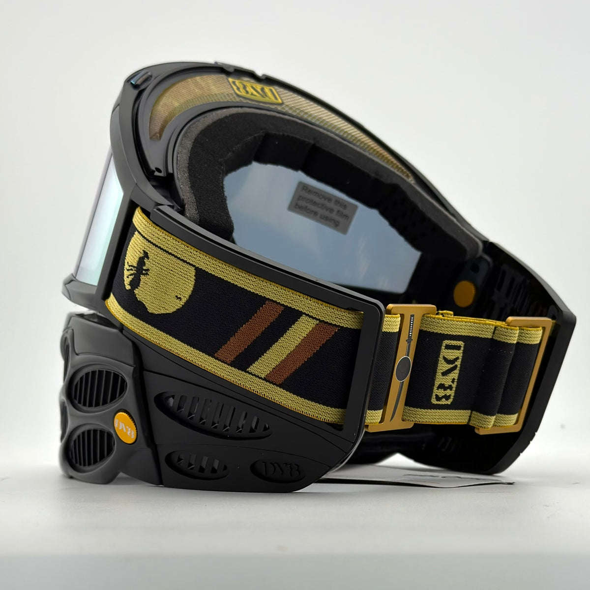 Flex 9 JT Goggles: Black and Gold Samurai