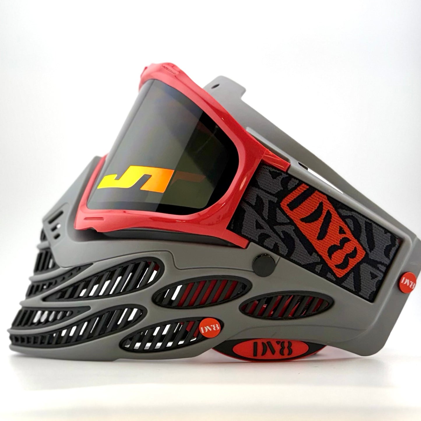DV8 Custom Battleship Gray Flex 8: Red and Gray