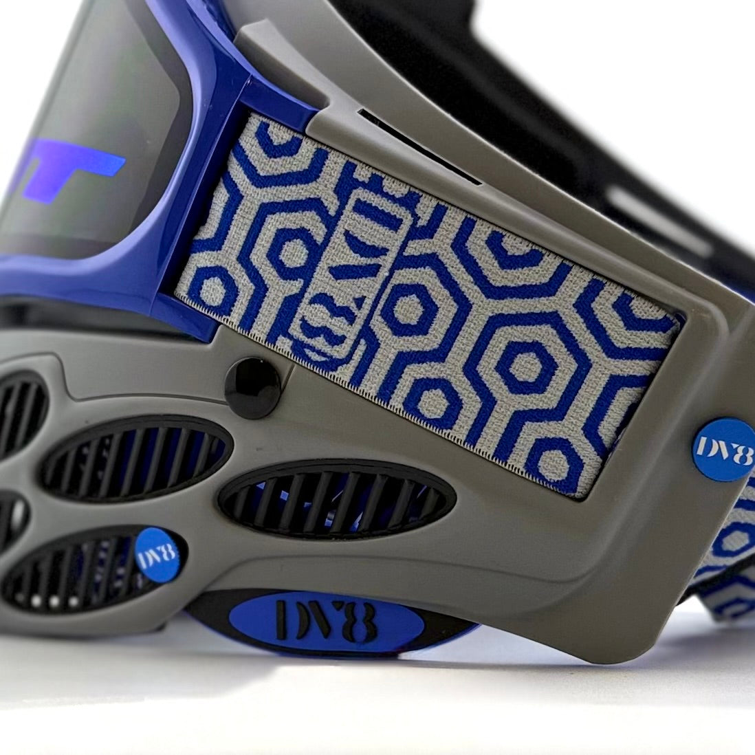 DV8 Custom Battleship Gray Flex 8: Sapphire and Gray