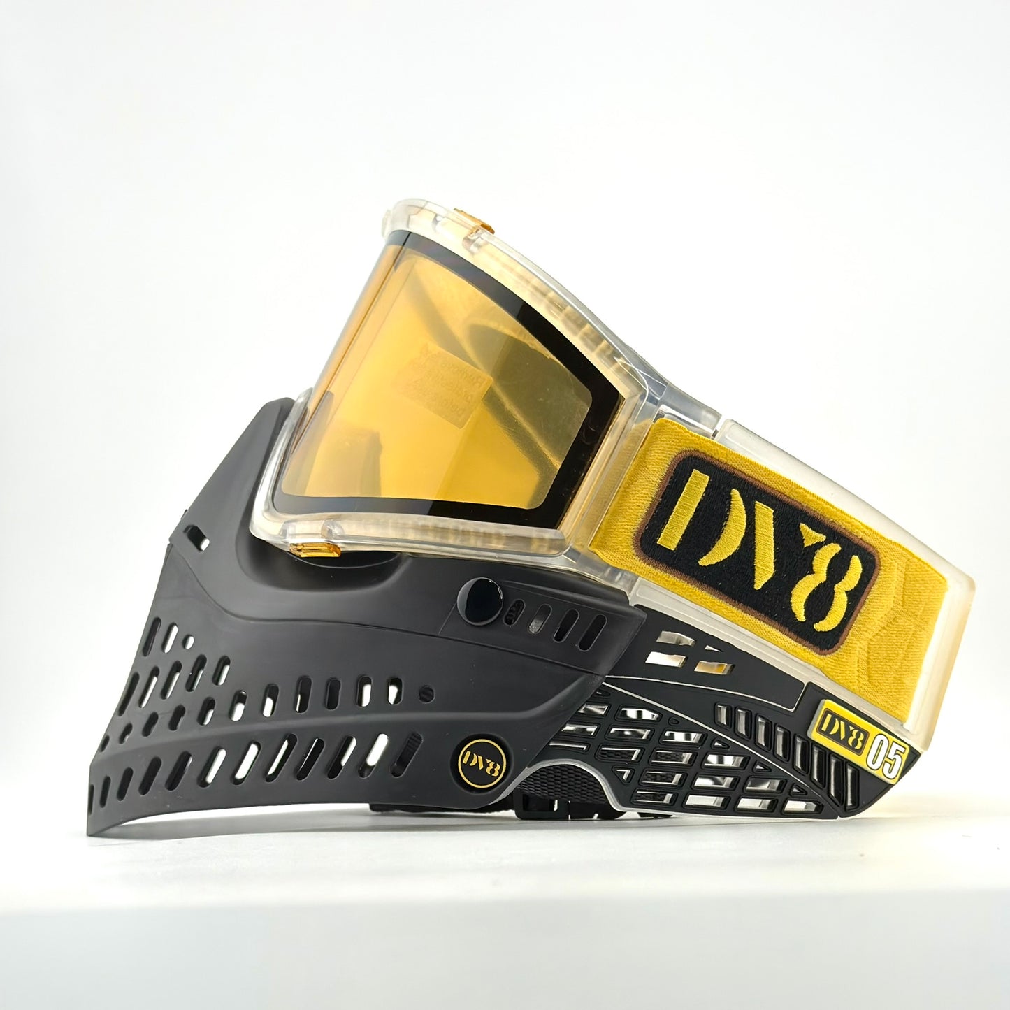 DV8 Custom Clear and Black Proflex: Numbered Jewel - Gold