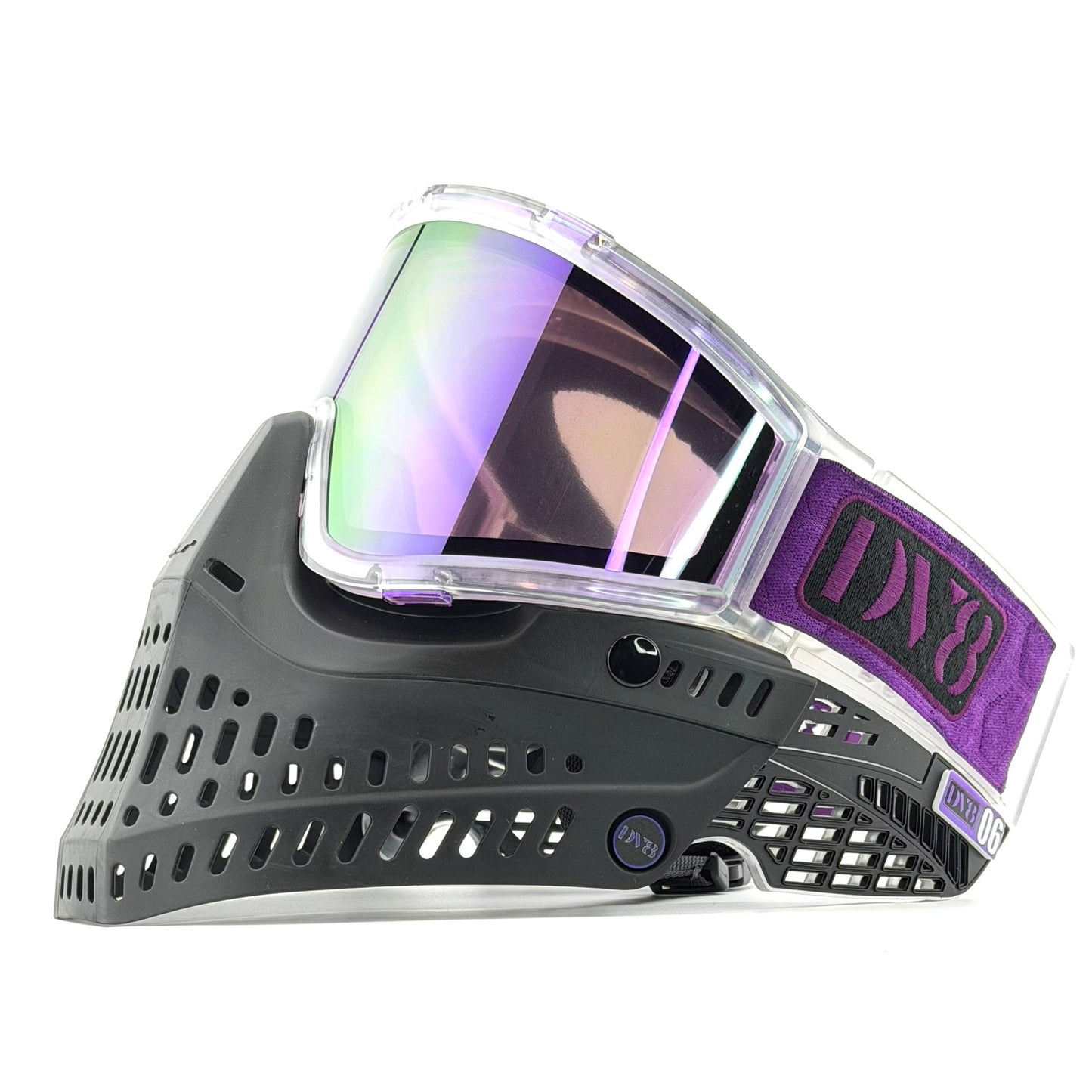 DV8 Custom Clear and Black Proflex: Numbered Jewel - Purple