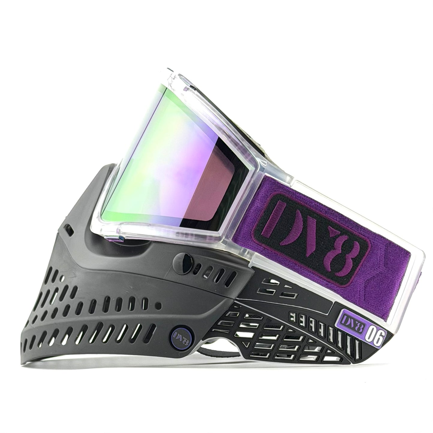 DV8 Custom Clear and Black Proflex: Numbered Jewel - Purple