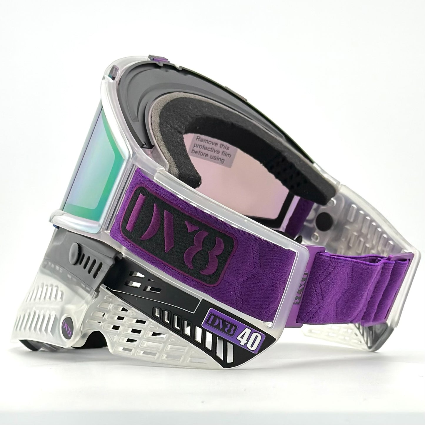 DV8 Custom Black and Clear Proflex: Numbered Jewel - Color Accents